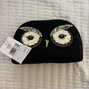 Kate spade owl makeup pouch